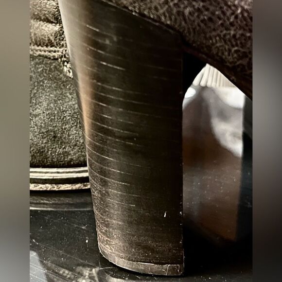 All Saints Leather Black Ankle Boots Size 9.5 - Picture 13 of 16